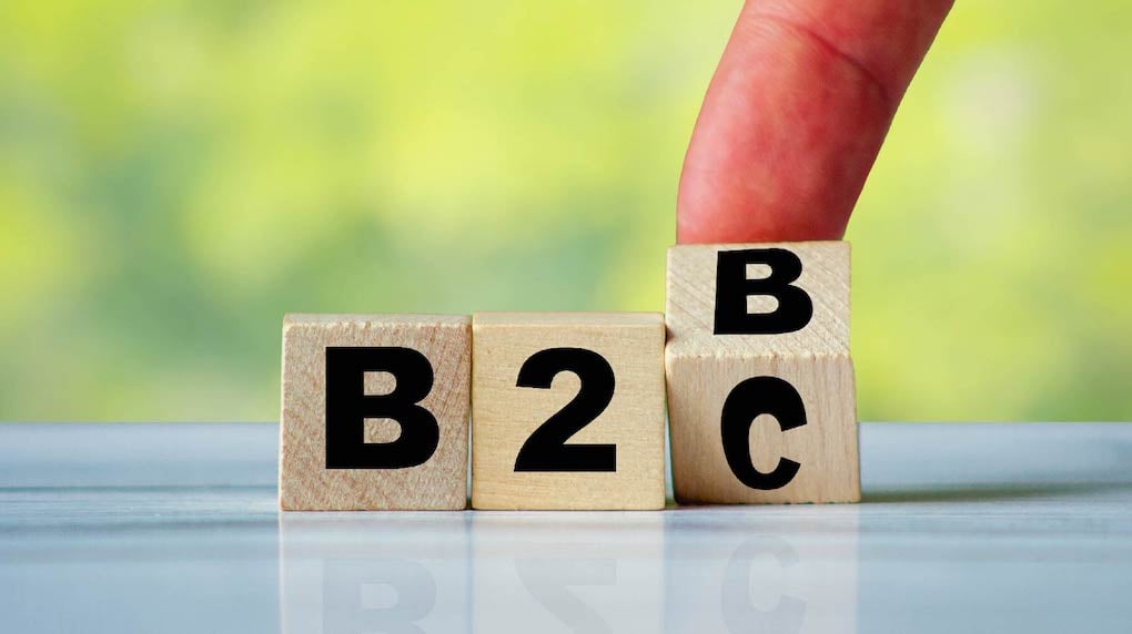 B2B to B2C dice role