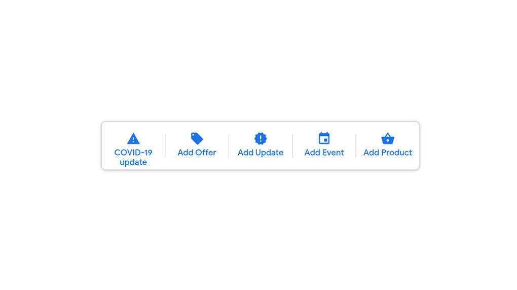 google my business updates on the graph