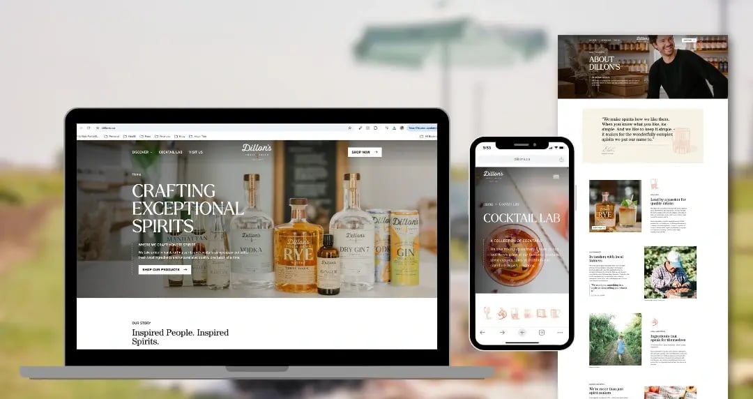 Dillons distillery award winning site