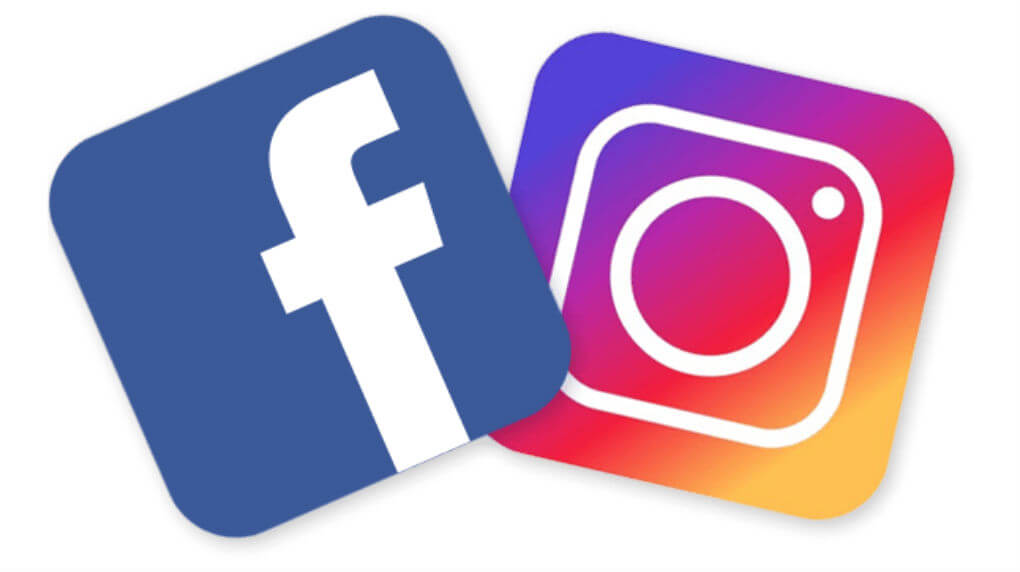 Facebook Instagram logos