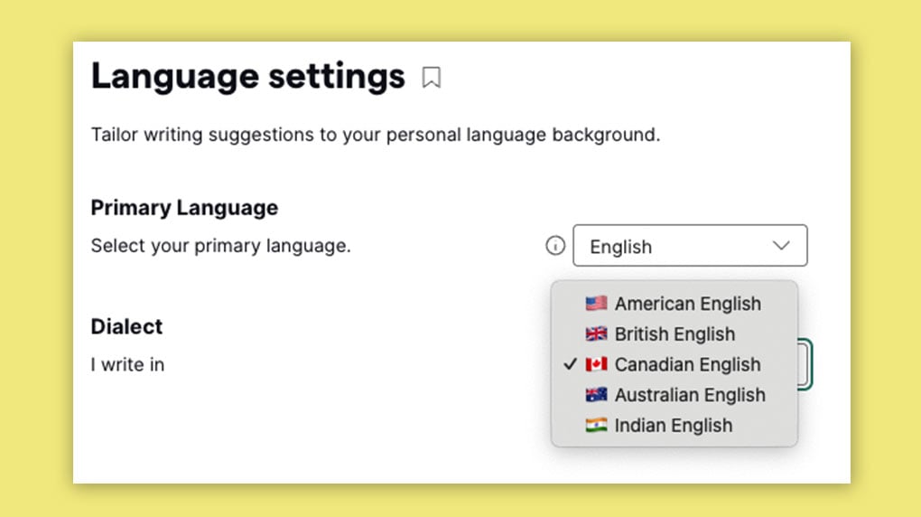 Language-selection