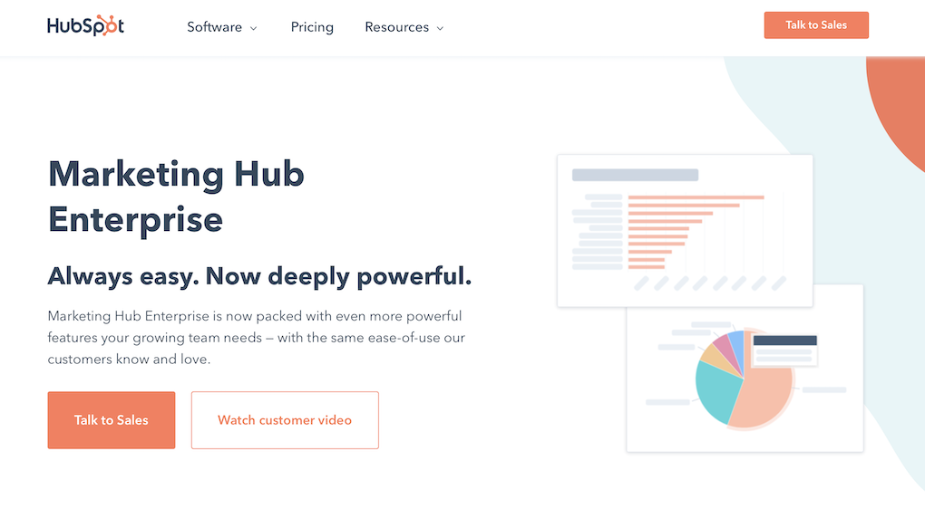 hubspot enterprise page