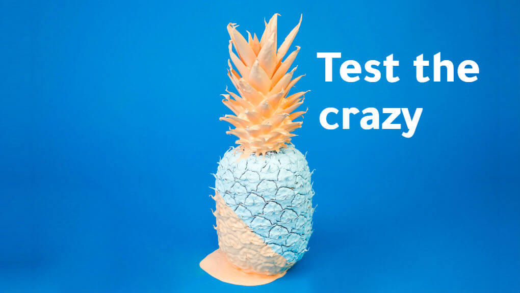 pineappale image with text test like crazy