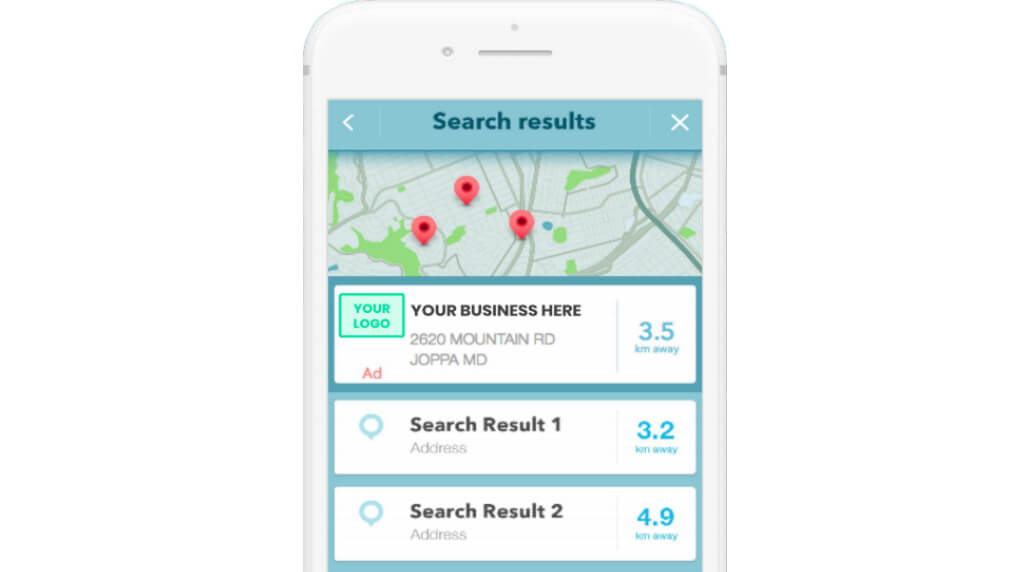 Waze search ads example